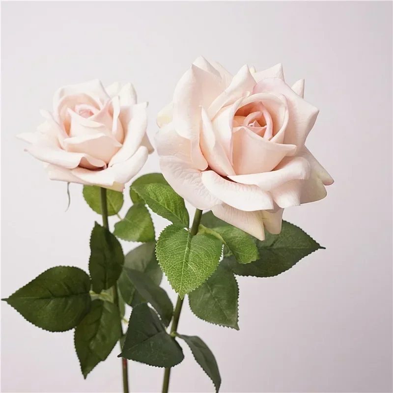 High Quality Simulation Color Autumn Austin Roses Branches Real Touch Fake Flowers Restaurant Decor Artificial Flower Brown Rose