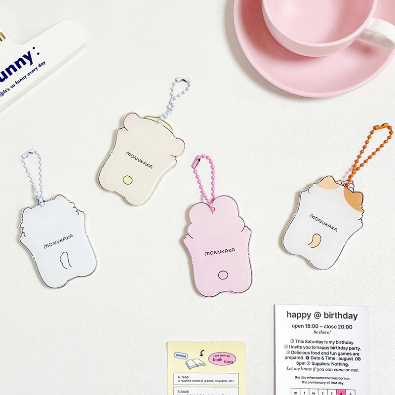 Photocard Holder Keychain Protector Student Card Protective Sleeve Photo Pendant