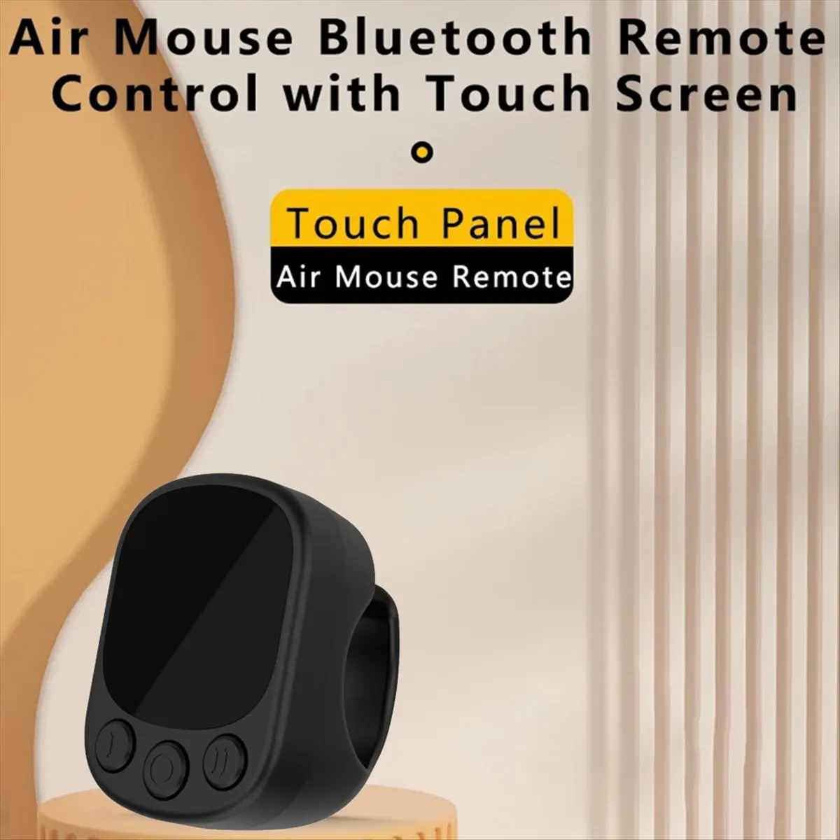 Brave- Mouse Ring Remote Control with Touchpad,Smart Automatic Screen Clicker Continuous Clicker,Scrolling Ring Remote Control