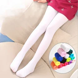 Summer Spring Kids Girls Velvet Collant Tights Children's Solid White Pantyhose Child Ballet Dance School Stocking Leggings Sock