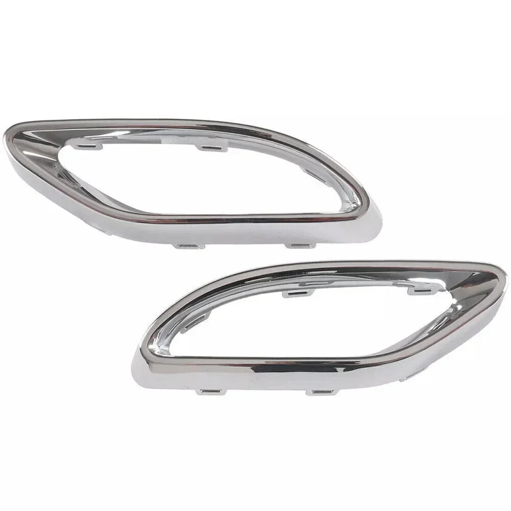 2pcs Tailpipe Rear Pipes Decor Cover Trim 2058852221 Exhaust Pipe Covers For Benz A E-Class For W177 W205 W213 Engines Accessori