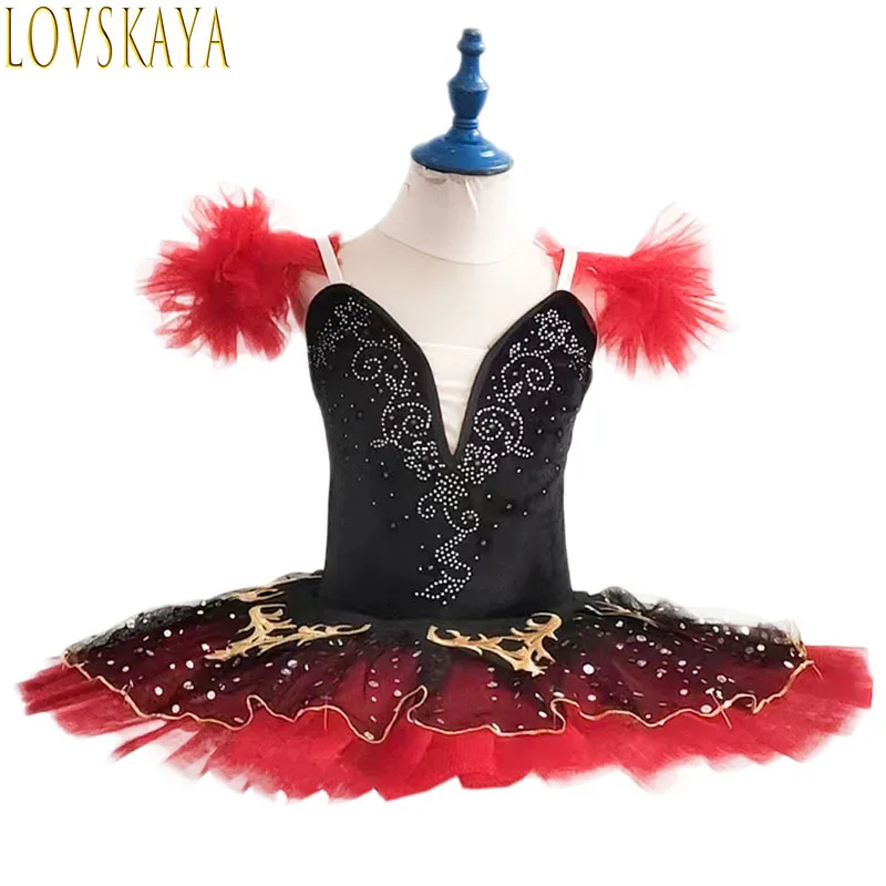 Nuovo Costume da balletto per bambini Professional Competition Girl Performance Costume gonna in filato soffice