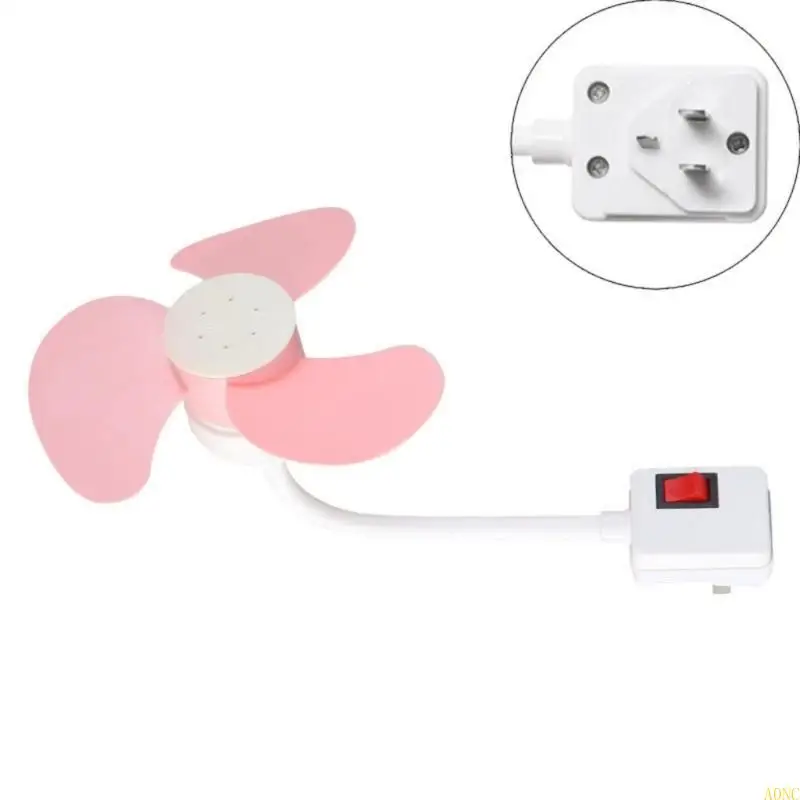 A0NC Tragbarer 3Pin -Gewinde Deckenlüfter 360 -Grad -Einstellung Kühllüfter Einfacher Installationsraum Speicherplatz für