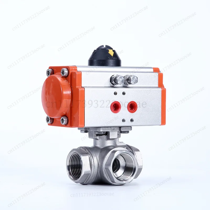 Stainless Steel 3-Way Ball Valve L Type T Type DN8 DN10 DN15 Pneumatic Valve, Replacement Part