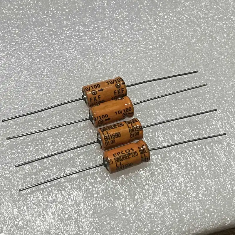 10PCS/LOT  EPCOS 100V  10uF 100V Siemens SIKOREL125 LL Axial Electrolytic Capacitor B41590