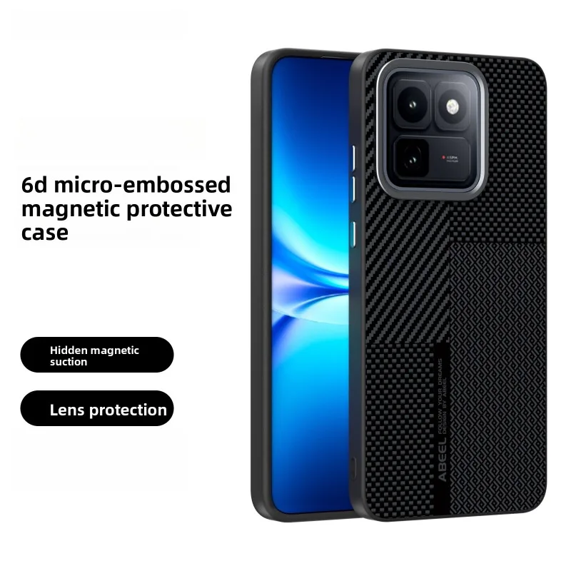 

For IQOO 15T Case Luxury Built-in Magnetic Frosted Skin-friendly Cover For VIVO iQOO 15T Shockproof For Magsafe Funda