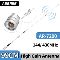 ABBREE AR-7200 Mobile Car Radio Dual Band Antenna 150W VHF UHF High Gain PL259 for AR-2520 BJ-318 KT-8900 TH-9800 SG-7200 Radio