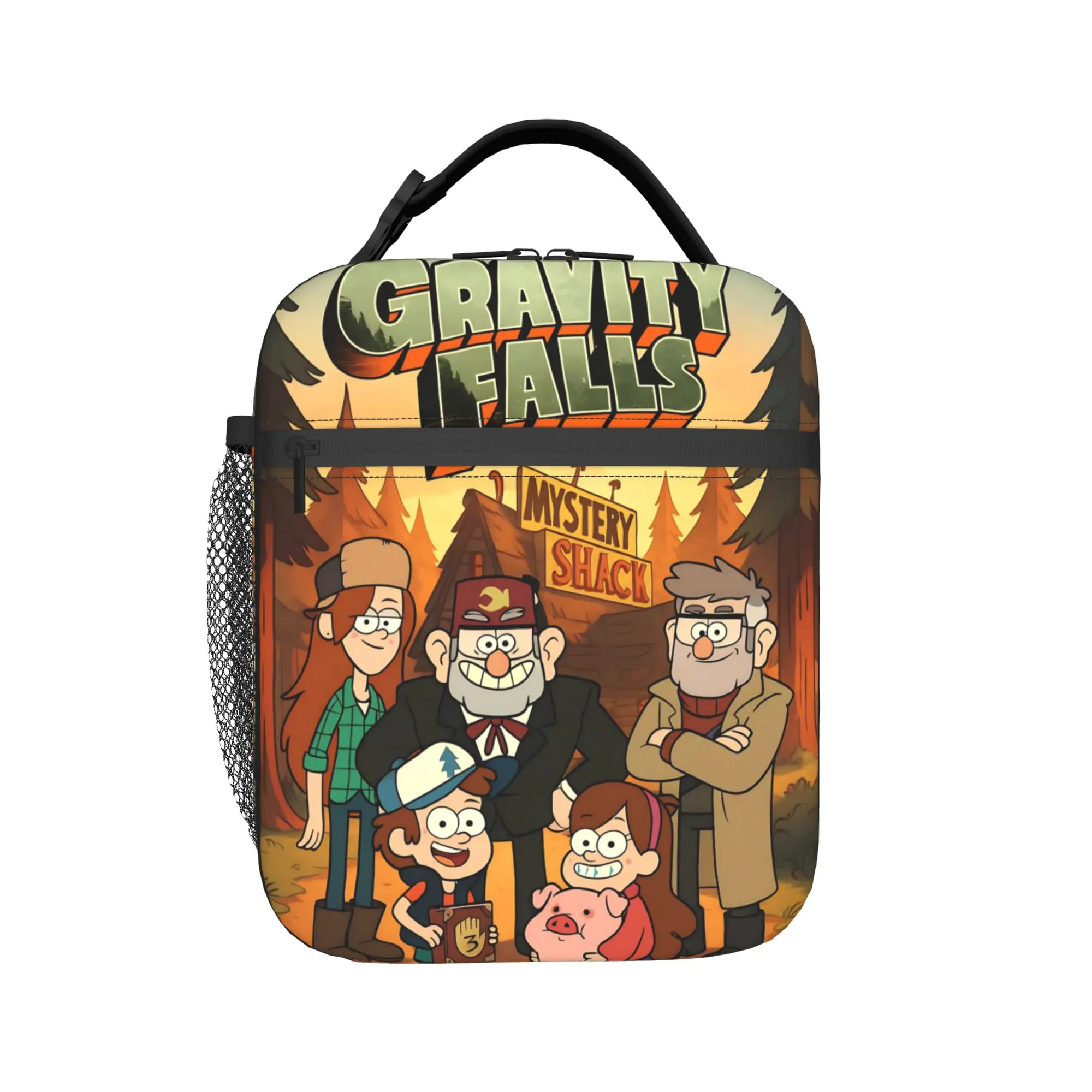 G-Gravity Falls Insulated Lunch Bag for Men Women  Food Bag Portable Cooler Thermal Lunch Boxes For Work
