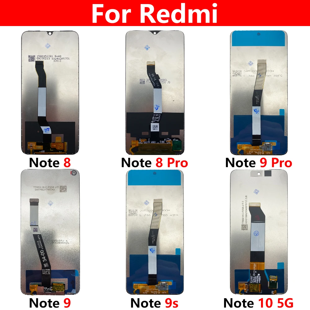 NEW Tested For Xiaomi Poco M3 X3 Pro F1 Redmi 9T Note 7 Pro 8 9 9S 10 5G LCD Display Screen Touch Panel Digitizer no frame