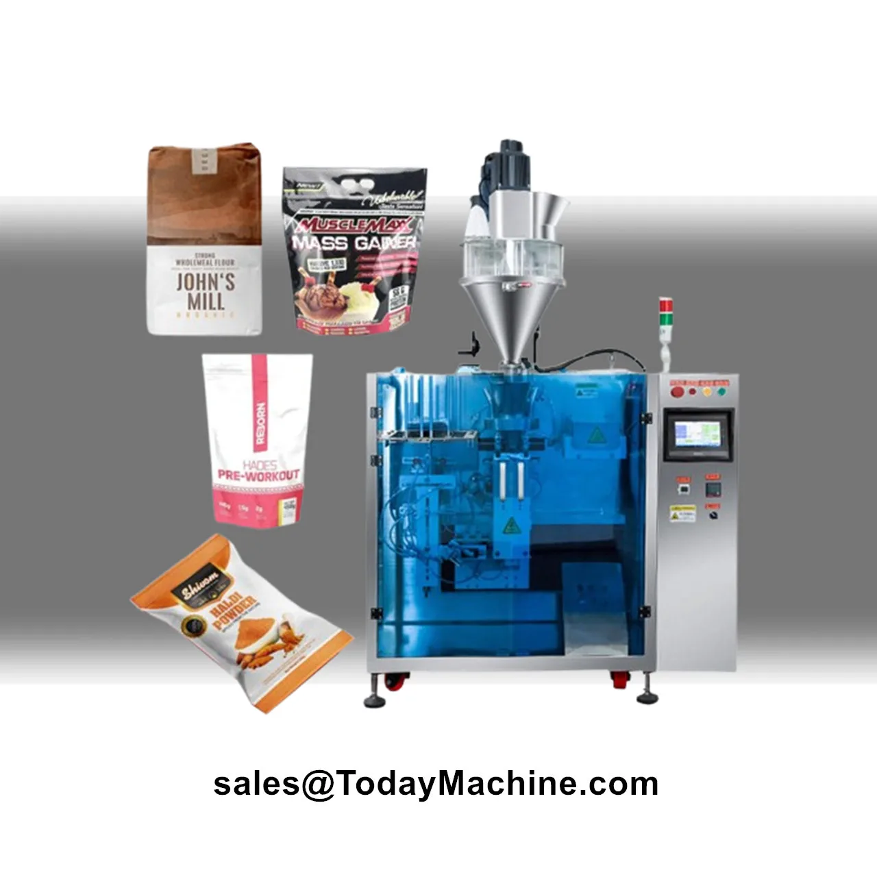 Automatic Grain Cereal Coffee Tea Fertilizer Filling Premade Bag Packaging Machine