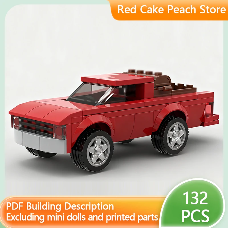 

Модель городской автомобиль MOC, строительные кирпичи, средний внедорожный пикап, модульная технология, детские праздничные подарки, сборка игрушек, костюм