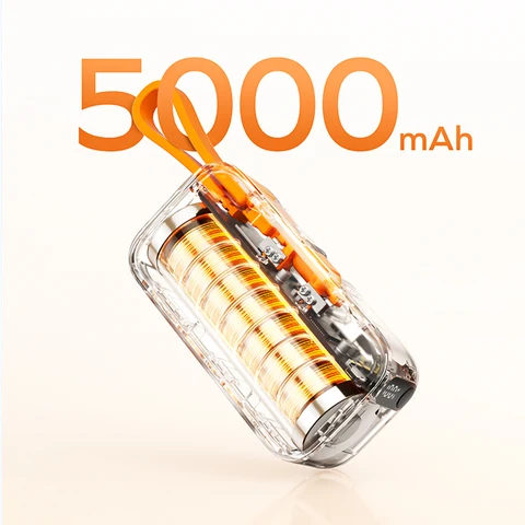 Портативный внешний аккумулятор MOMAX Mini Capsule Power Bank 5000 мАч с быстрой зарядкой PD 20W для iPhone 17, 16, 15, Xiaomi, Samsung