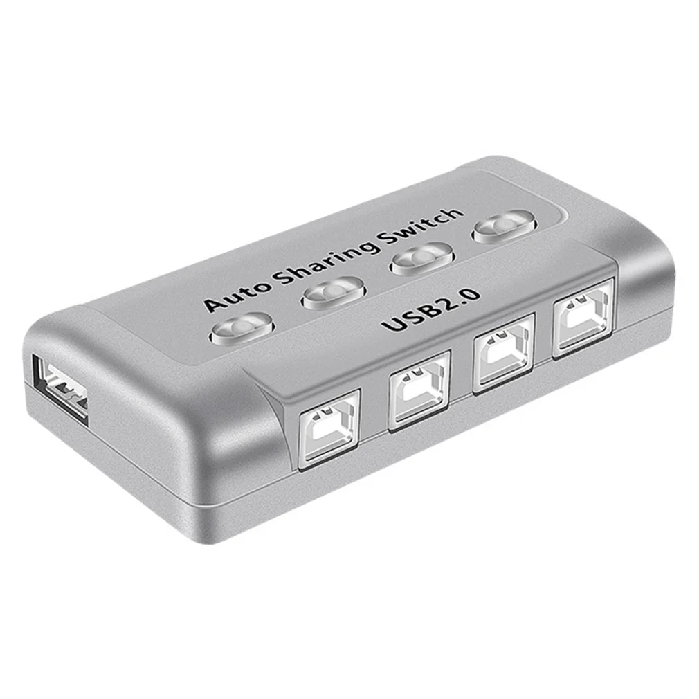 USB HUB USB Auto Sharing Switch For 2/4 Computer Sharing Printer Multiport USB Hub Adapter For PC Printer Office Dropshipping