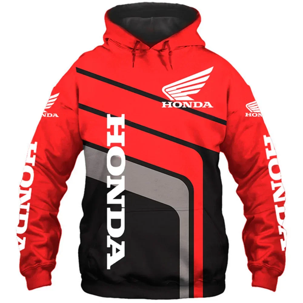 

Honda Hoodie Jacket 3D Print Motorcycle Racing Long Sleeve Loose Sweatshirt Casual Harajuku Jacket For Men Women Honda Clothing