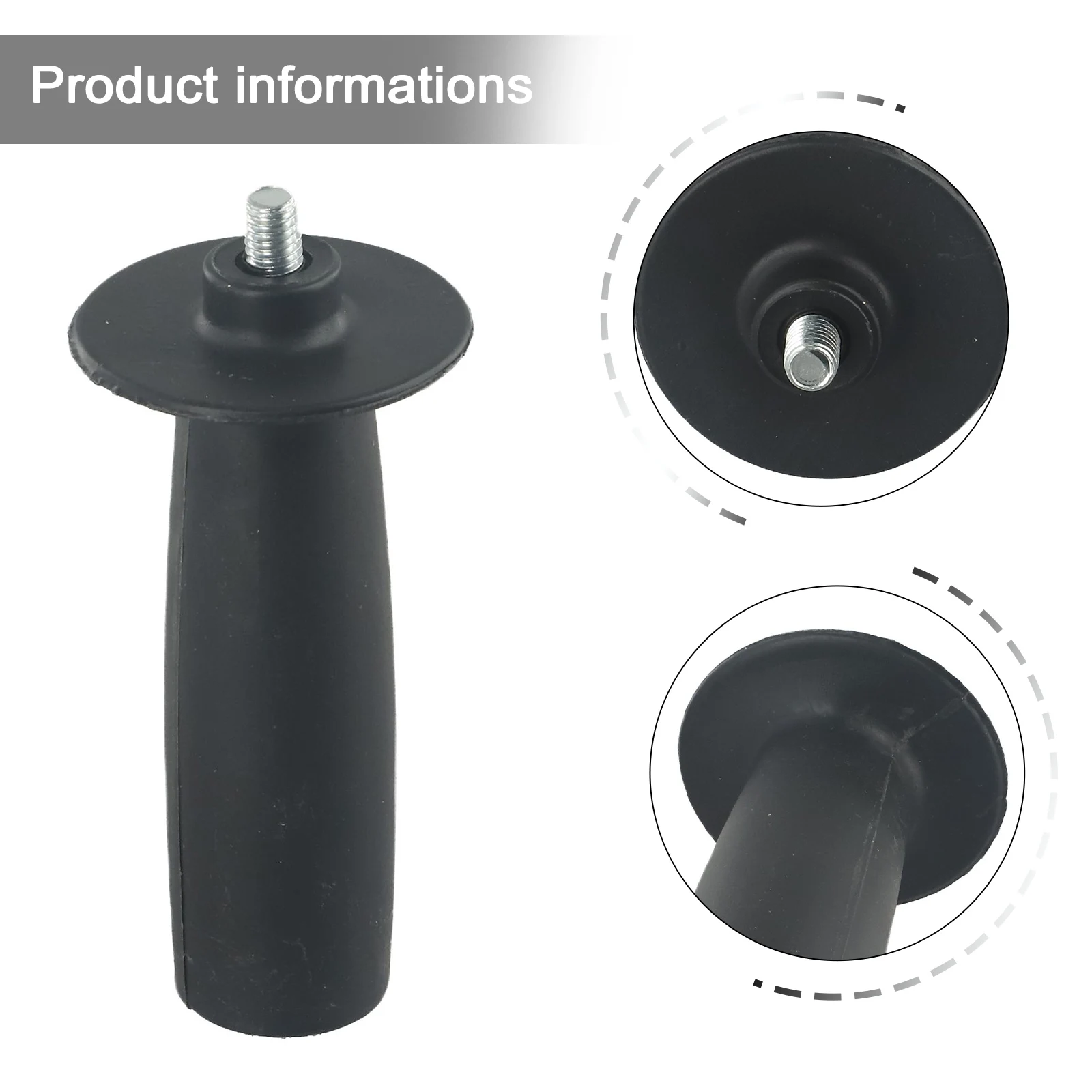 Thread Angle Grinder Handle Plastic Workshop 8mm/10mm For 9523NB Black M8/M10 Parts Auxiliary Equipment Useful