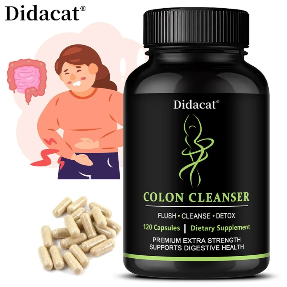 Senna Leaf Capsules for Intestinal Detox and Cleansing—Help Relieve Constipation, Reduce Bloating, Boost Energy and Focus