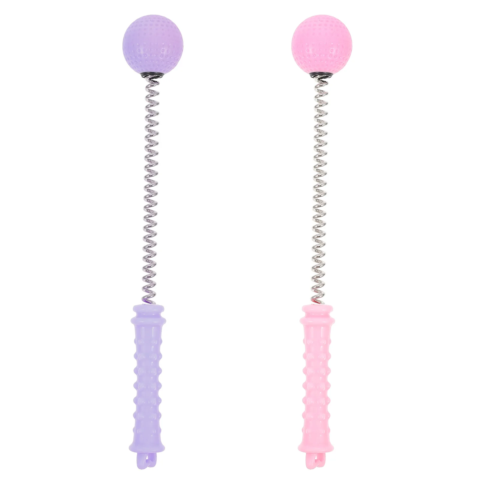 

2pcs Massage Hammer Spring Design Body Pain Relief Tool For Arm Thigh Back Muscle Relaxation Portable Manual Massager