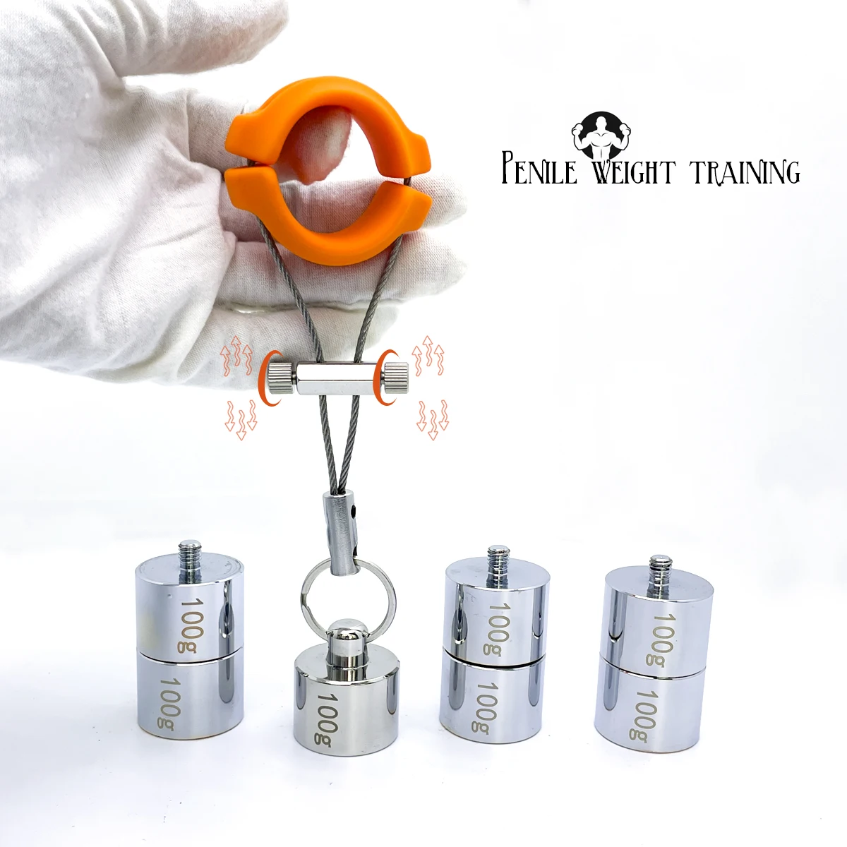 Penis Trainer Adjustable Weight Penis Rings Weight-Bearing Exercise for Testicles Dick Strength Training Sex Toy Adult Men Toys - view 2