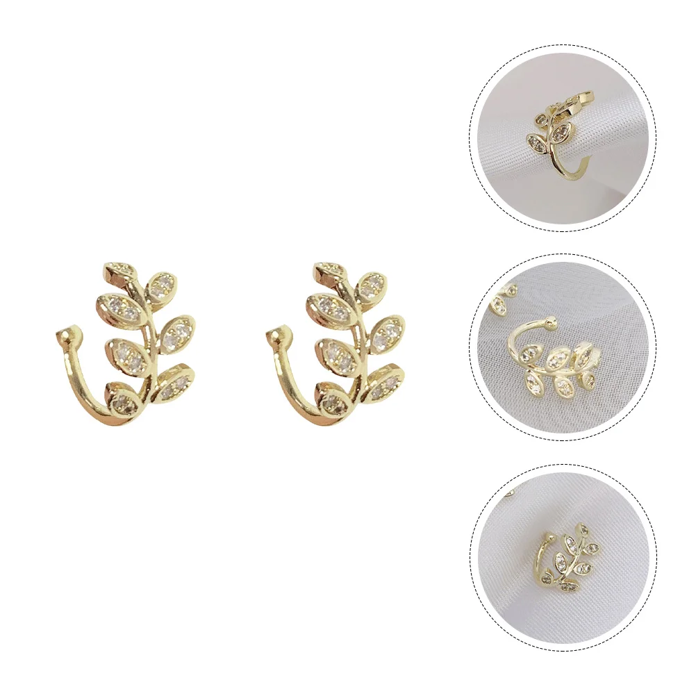 

Ear Clips Without Holes Women Accessories Delicate Jewelries Helix Earrings Top Hat Decors Creative Zircon Lady Jewelry Women's