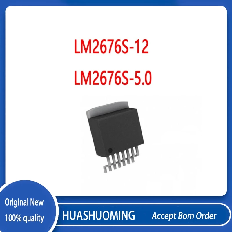 5Pcs/Lot   LM2676S-12  LM2676SX-12/NOPB    LM2676S-5.0 LM2676S-5 LM2676 TO-263 