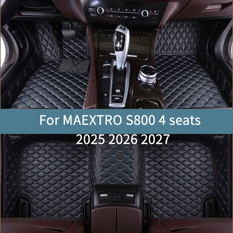 

Полный комплект автомобильных ковриков для MAEXTRO S800, 4 места, 2025 2026 2027, аксессуары для интерьера, коврики для автомобилей