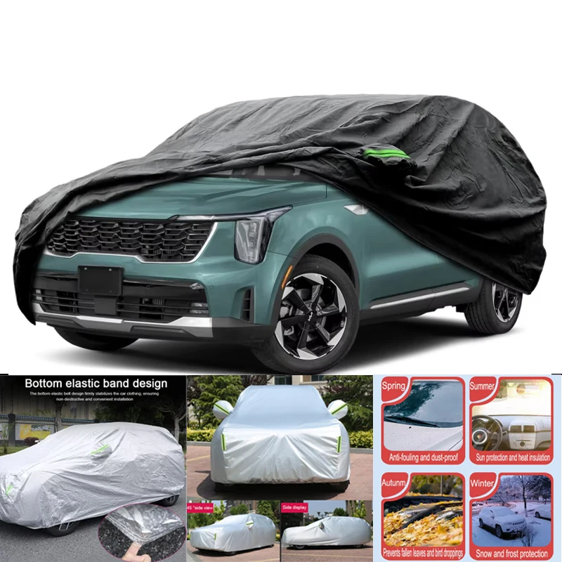 

Car Covers Custom Fit For Kia Sorento 2021-2024 Waterproof All Weather for Automobiles Rain Snow Sun Protector Indoor Outdoor