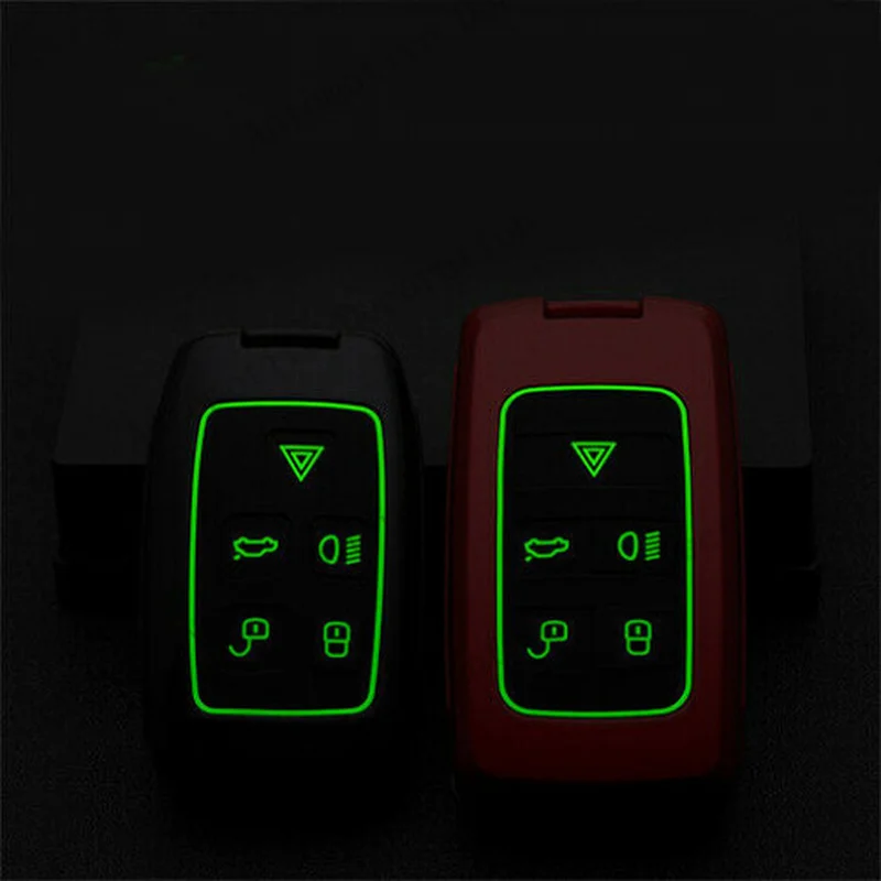 Z+ For JAGUAR F-Type XE XF E-Pace ABS Luminous Car Key Fob Case Cover Shell Skin