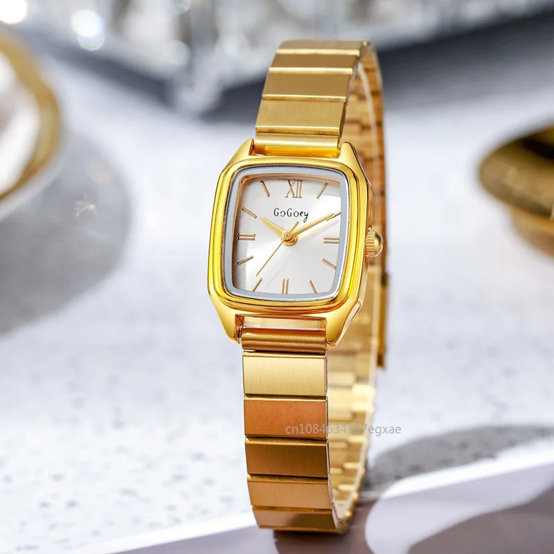Новинка 2024, женские часы, роскошные Брендовые женские деловые часы из нержавеющей стали, женские студенческие Модные кварцевые наручные часы