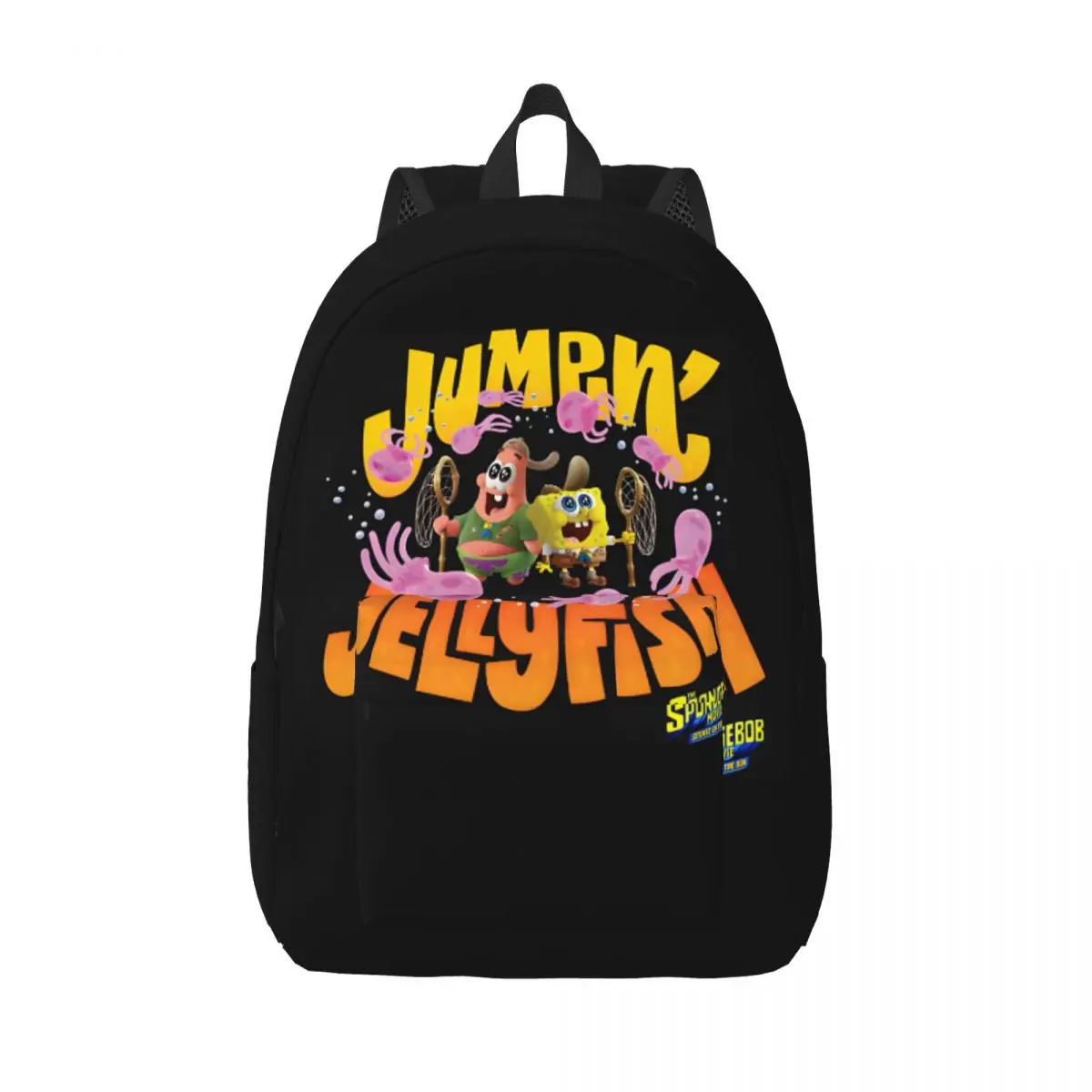

Storage Bag Squarepants Movie Jumpin' Jellyfish Large Capacity SpongeBob Couple Birthday Gift Classic Schoolbag For School