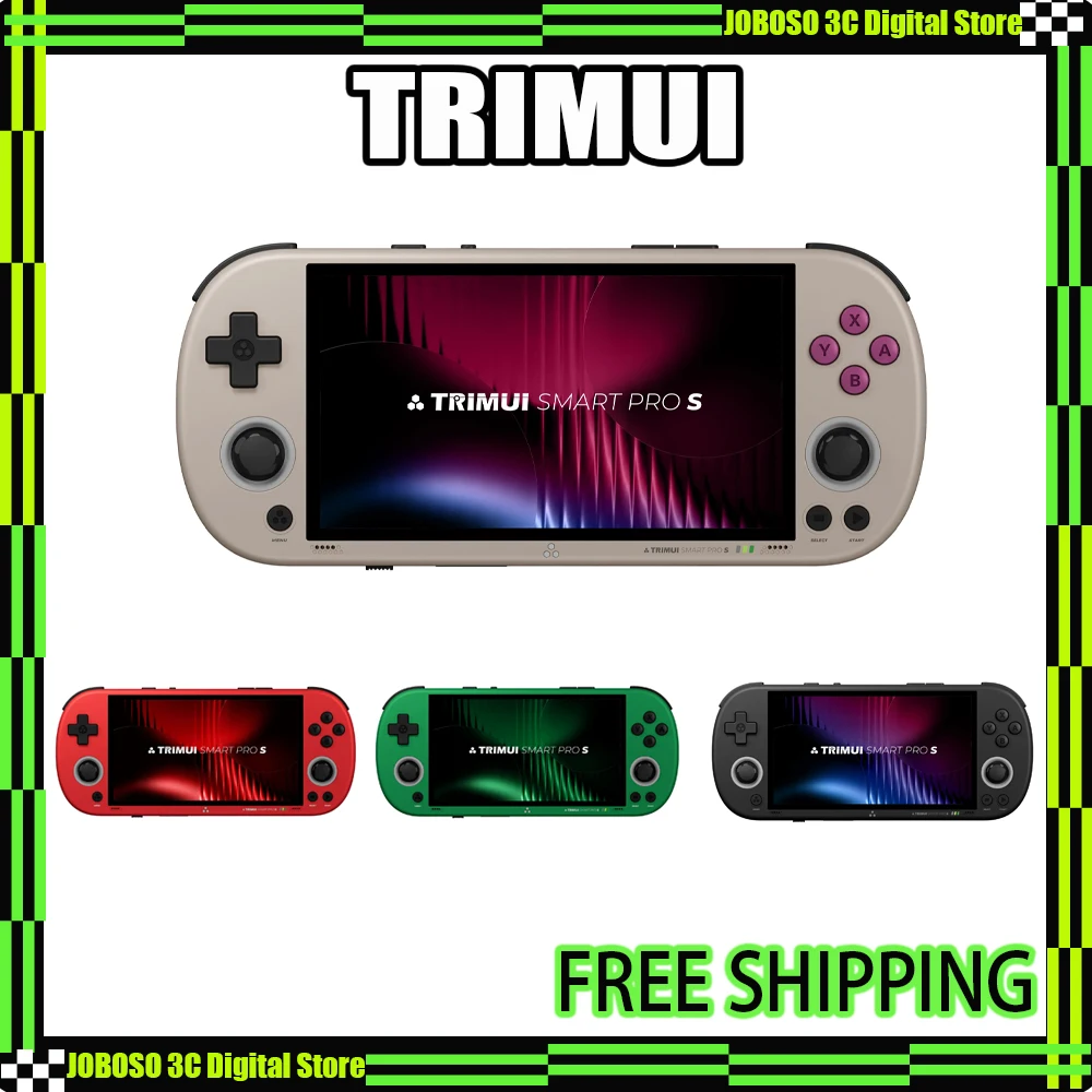 

Портативная игровая консоль TRIMUI SMART PRO S с 4,96-дюймовым IPS-экраном, улучшенная версия, ностальгия по PSP, симуляция NDS, GBA, TSP, ретро-геймпад