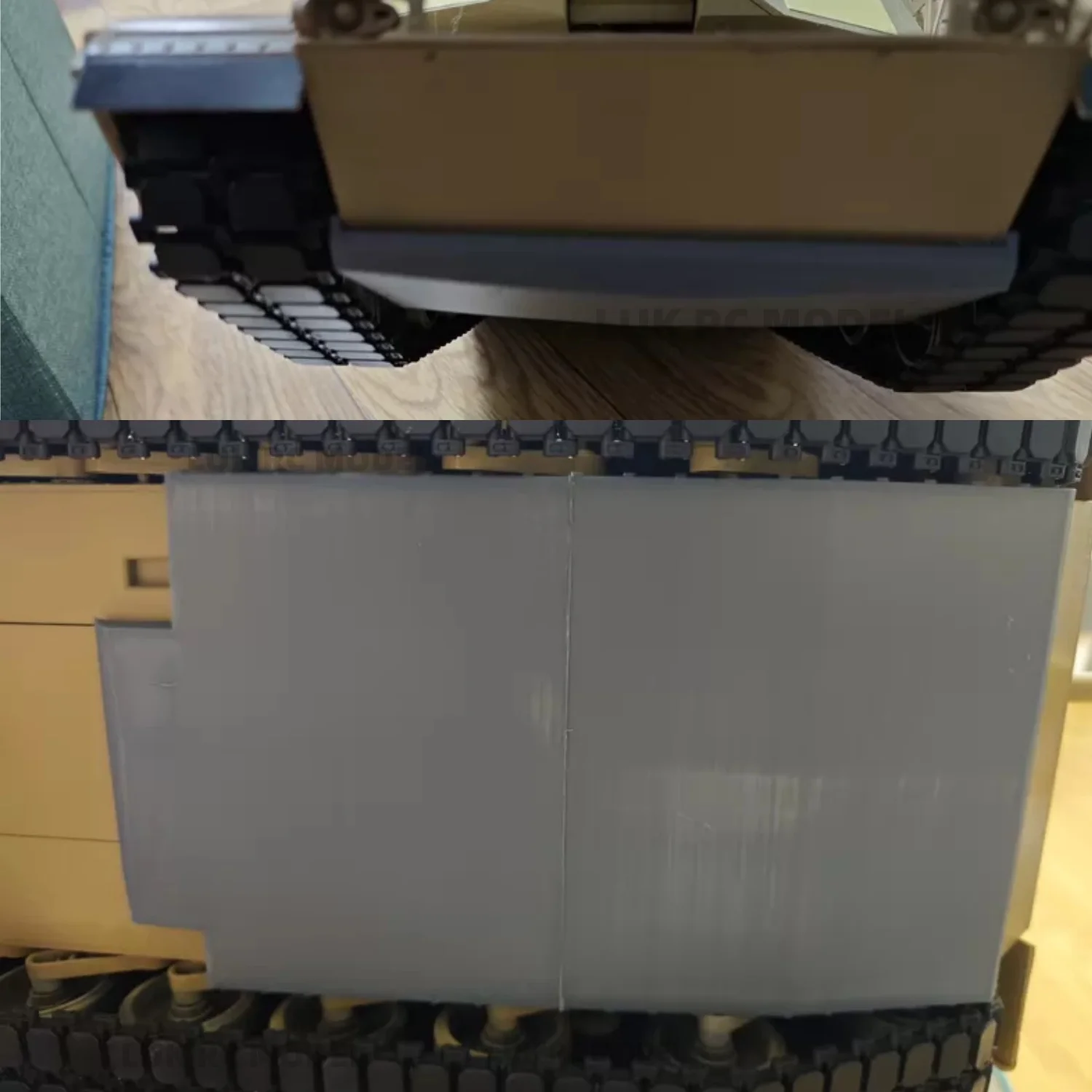 

1/16 M1A2 Chassis Mine Protection Armor For HL 3918 RC Tank Simulation Military Plastic Parts 3D Printing DIY