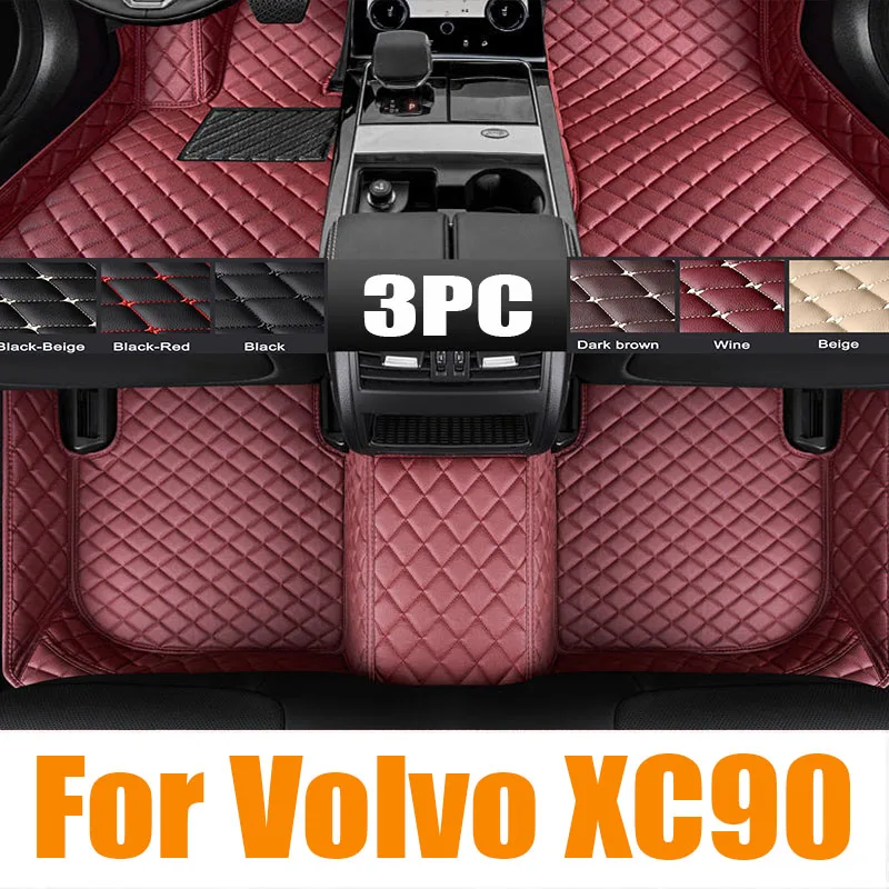 

For Volvo XC90 2023 Accessories 2015~2022 Car Trunk Floor Mat Easy Clean Waterproof Liner Tray TPE Material Protect Storage Pad