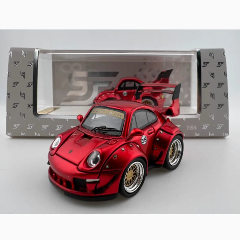 

SJF масштаб 1:64 993RWB широкий автомобиль моделирование игрушка из смолы модель классическая коллекция статические украшения