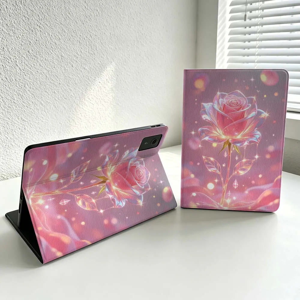 Pink Rose Butterfly For Lenovo Xiaoxin Lenovo Tab Pad Pro Plus K11 P12 M10 Legion Y900 Soft Inch Tablet Case Cover
