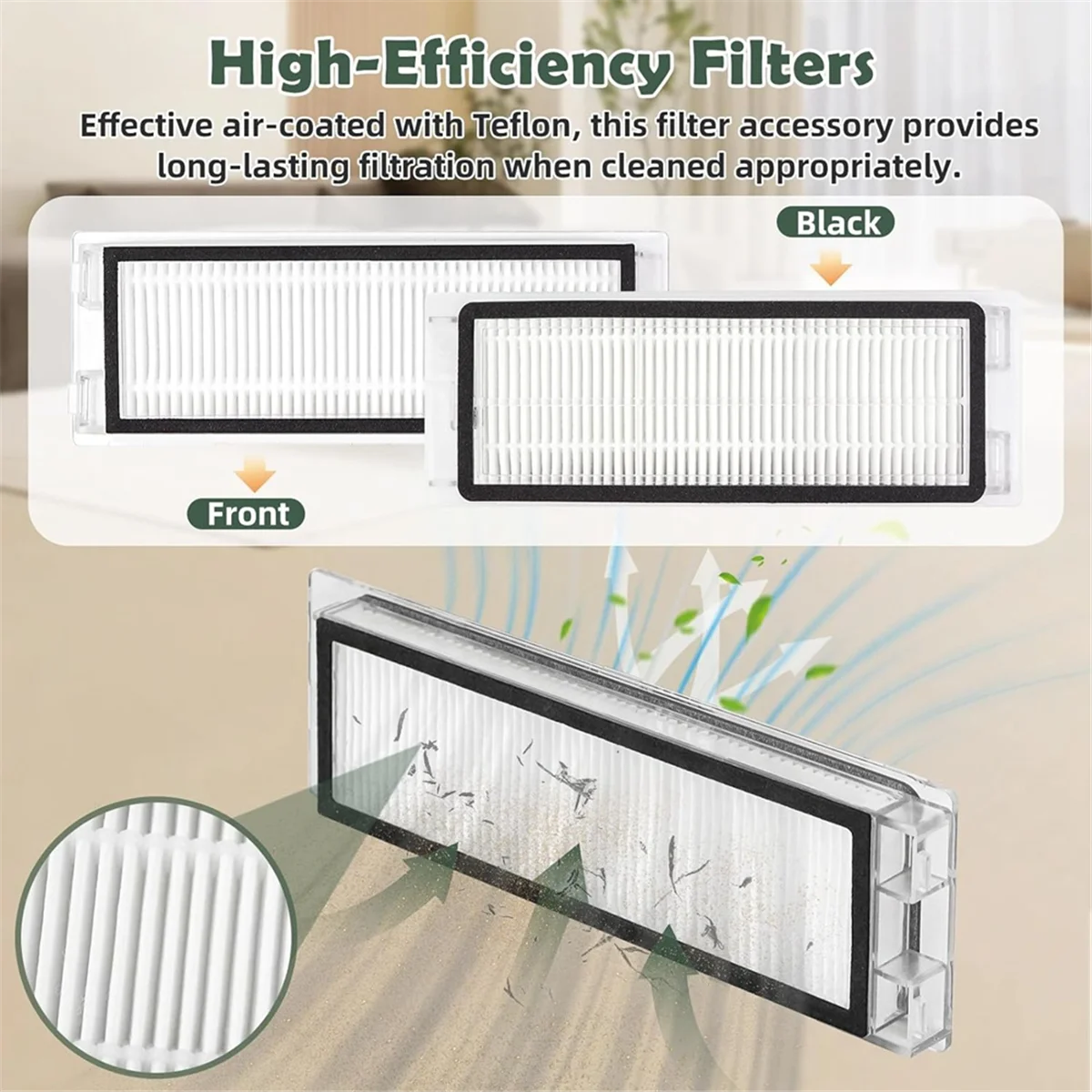 ل Q روبوت فراغ الجانب الرئيسي فرشاة فلتر Hepa ممسحة القماش منصات أكياس الغبار اكسسوارات عدة