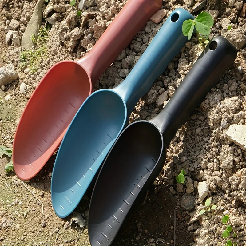 1pc Premium Garden Shovel - soil loosening, planting and digging - Handheld soil scoop with scale markers, garden supplies