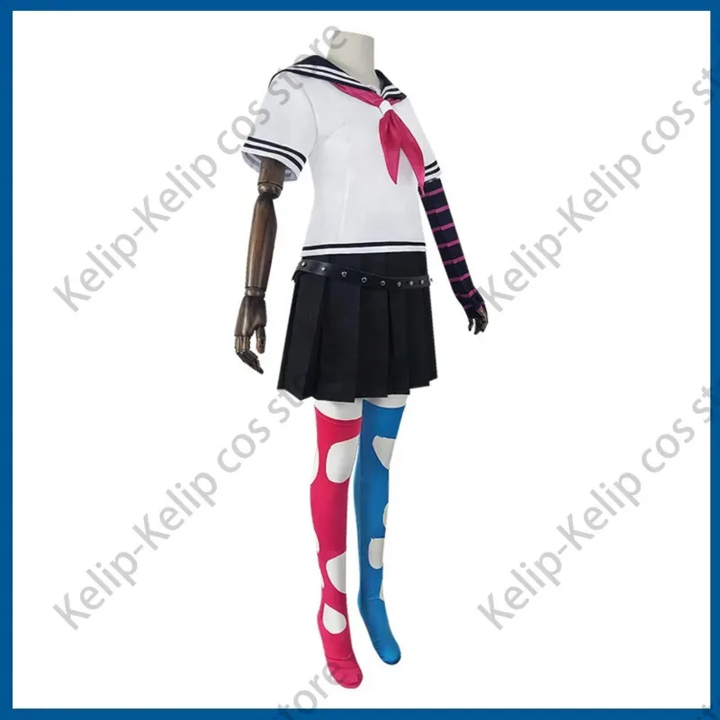 CyAnime Game Danganronpa 2: وداعا اليأس Steam Mioda Ibuki تأثيري حلي شعر مستعار JK زي مدرسي امرأة مثير بدلة الحفلات