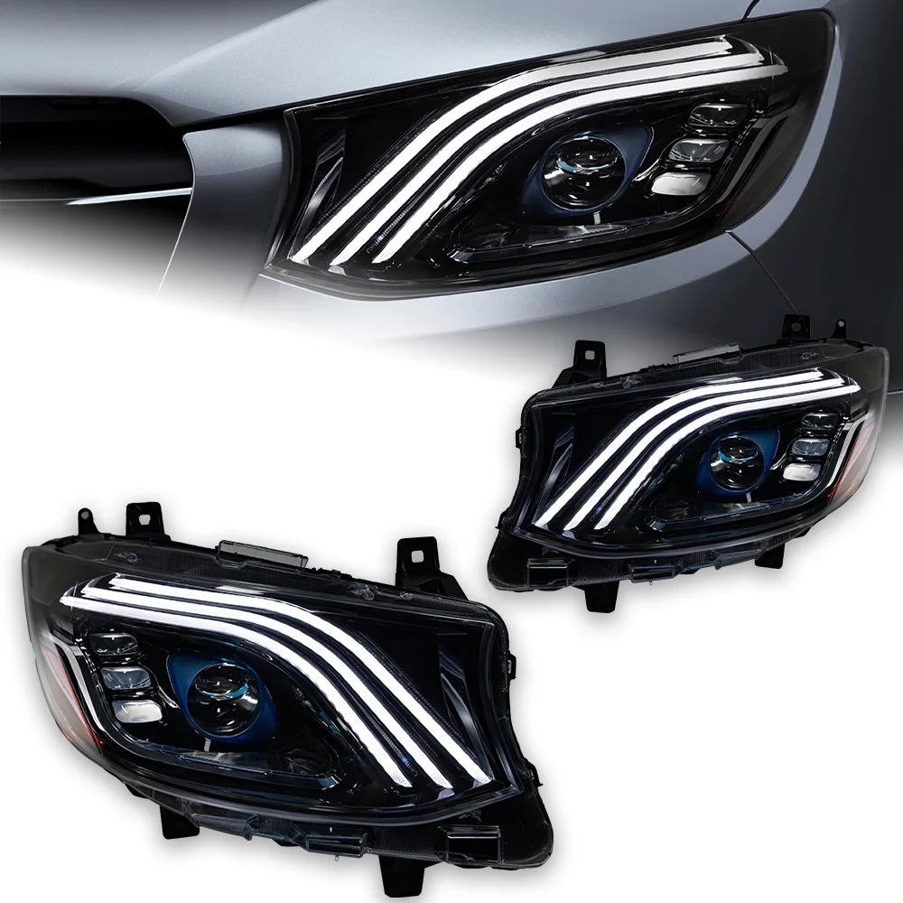 Car Lights For Benz Sprinter Headlight Projector Lens W907 Dynamic Signal Head Lamp LED Headlights Drl Automotive Accessories