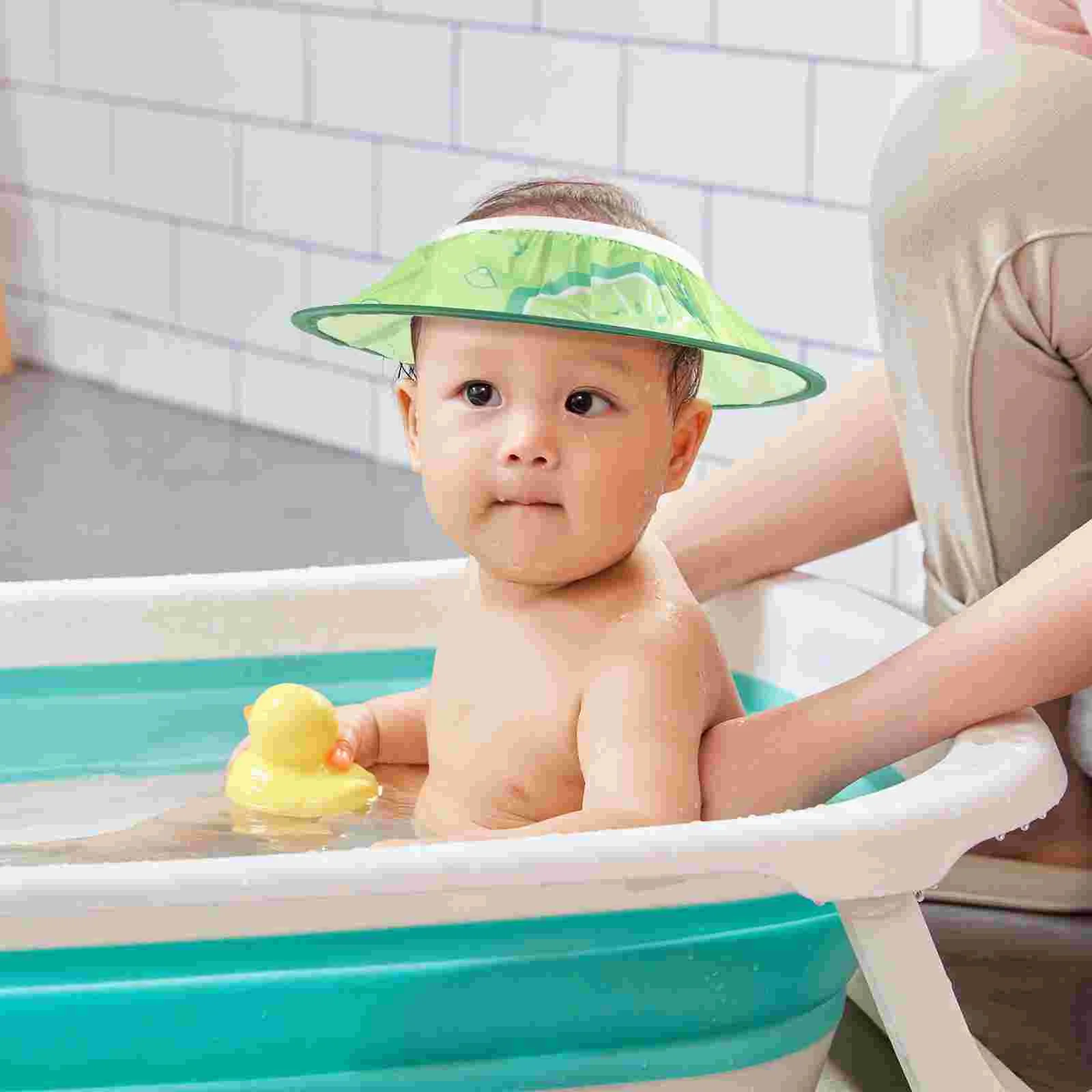 Gorros de bebé Gorro de champú Baño The Circle Protección de baño para ducha Verde Portátil Niño