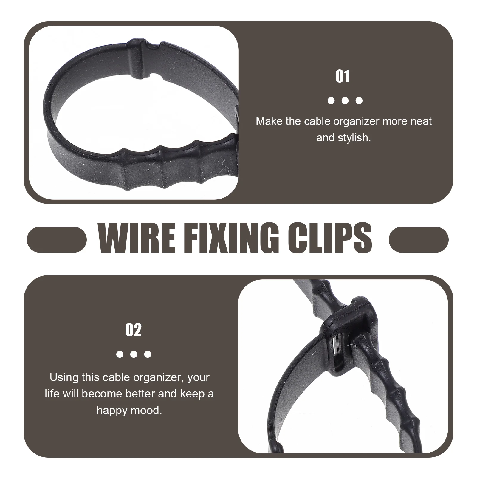 

40Pcs Anti-Winding Data Cable Organizer Silicone Wire Holder Soft Cord Strap Desktop Cable Tie Keeper Earphone Wire Winder