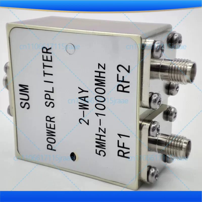1‑Way To 2‑Way Power Divider 5MHz‑1000MHz Broadband Low Insertion Loss RF Splitter Power Tools Accessory
