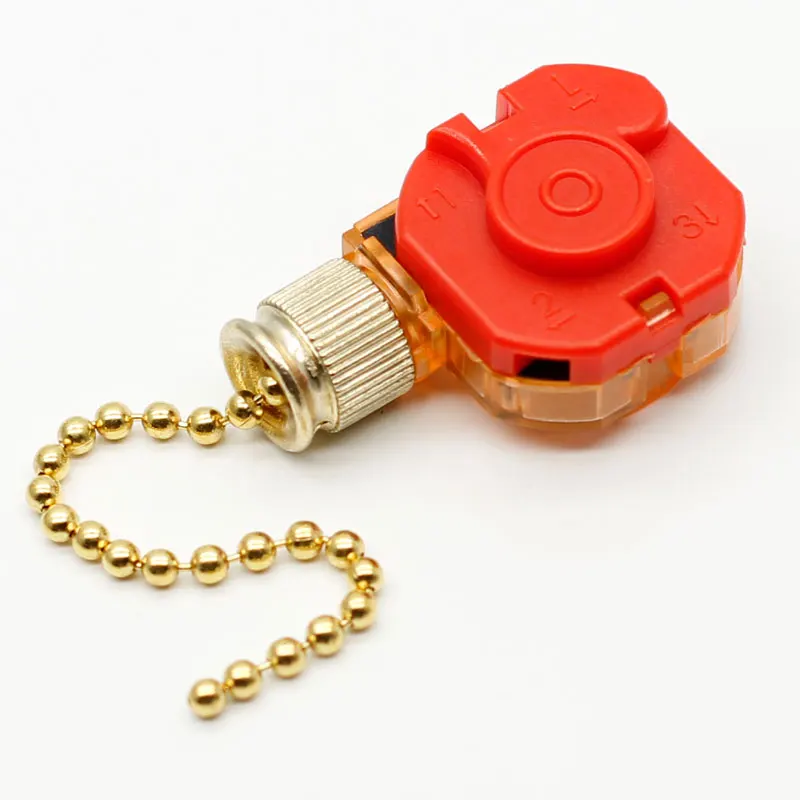 ZING ear gold bead on-off zipper switch ceiling fan light wall lamp switch