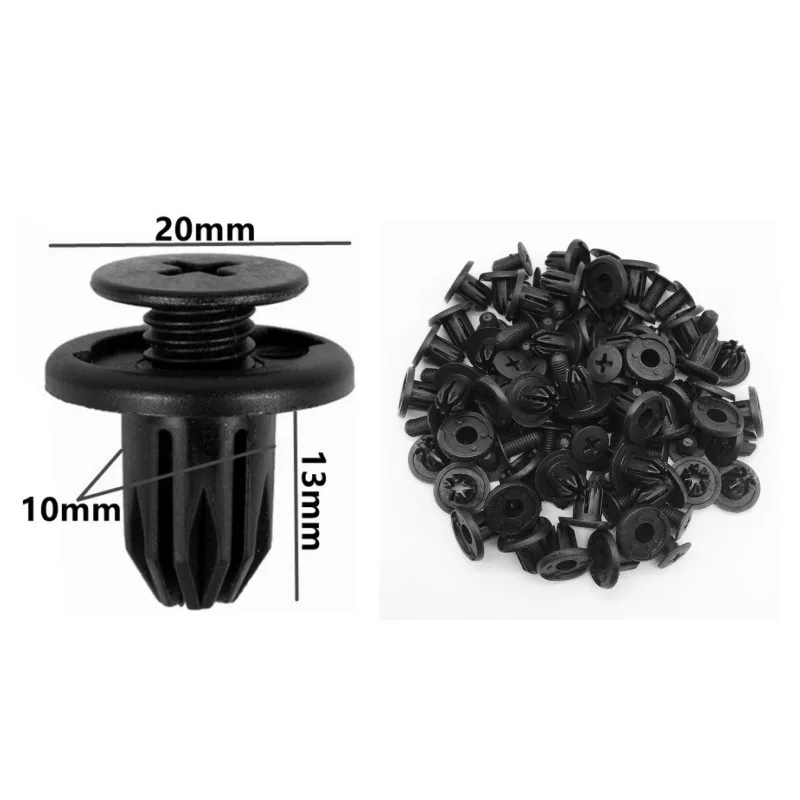 60Pcs 5mm 6mm 7mm 8mm 9mm 10mm Loch Auto Stoßstange Niet Verschluss auto Kotflügel Trim Panel Schraube Clips Für Honda Nissan Toyota Hyundai