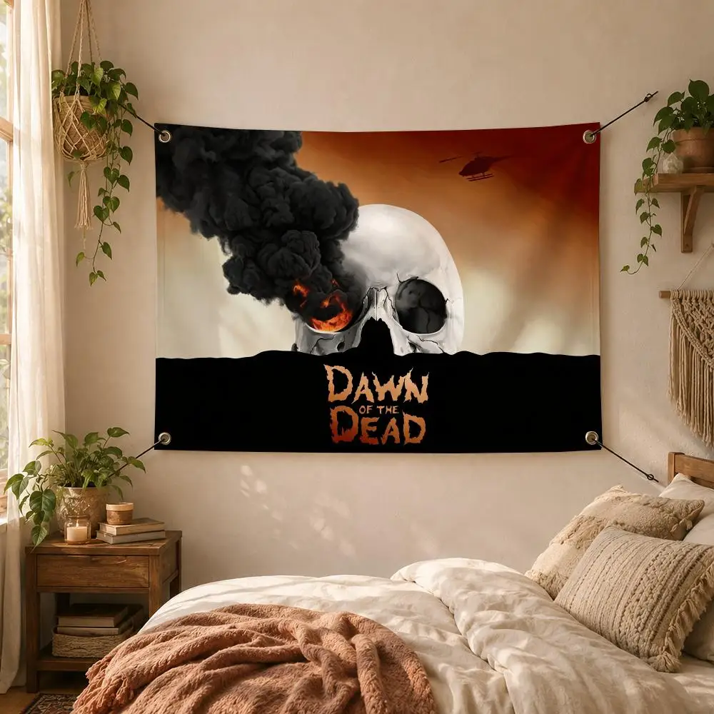 Movie Horror D-Dawn Of The Dead Flags Decorative Flag Banner for Outdoor Garden Yard Camping Party Home Wall Hanging Decor