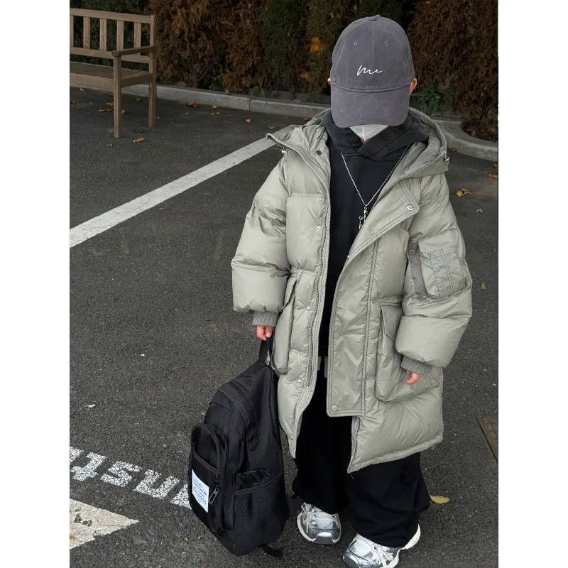 Boys Down Winter Latest Boys Down Jacket Solid Color Cool Down Jacket Boys Winter Coat Boys Winter Warming Clothes