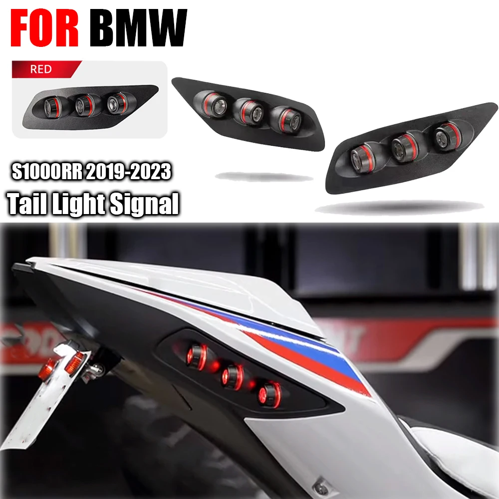 

For BMW S1000RR 2021-2022 New Rear Lights Motorcycle LED Turn Signal Indicators Directional Flasher Light Taillight S1000RR 2020