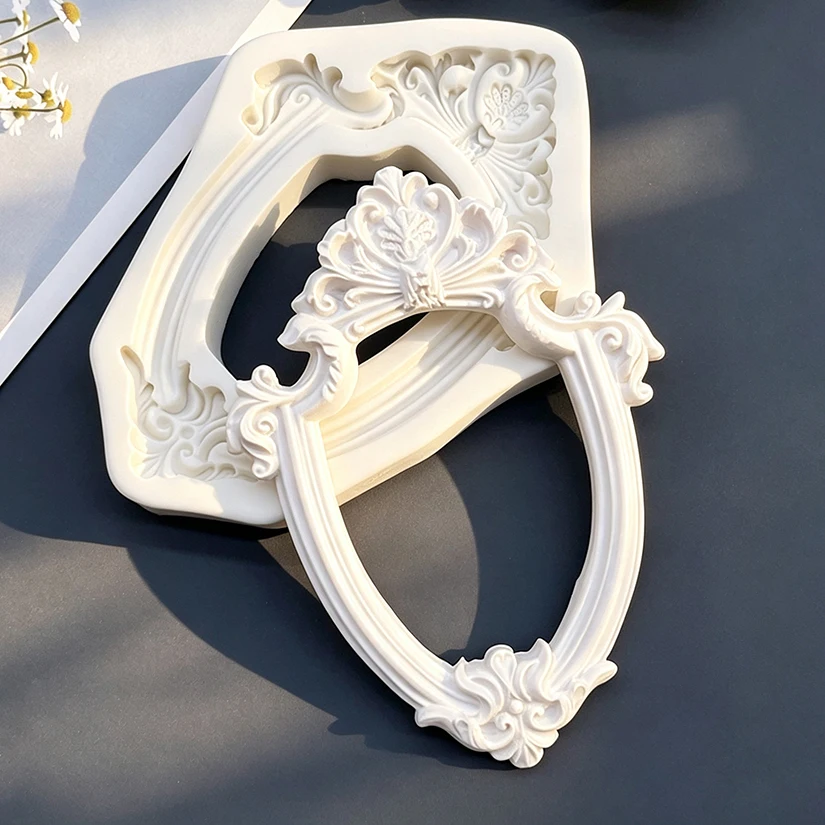 Photo Frame Silicone Sugarcraft Mold Resin Tools Chocolate Cupcake Baking Fondant Cake Decorating Tools