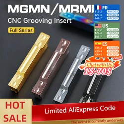 MGMN/MRMN-Herramienta de ranurado de carburo de 150/200/250/300/400, herramienta de torneado, hoja ranurada, CNC, cuchilla de corte, torno de serie completa cuchillas torno herramientas de corte
