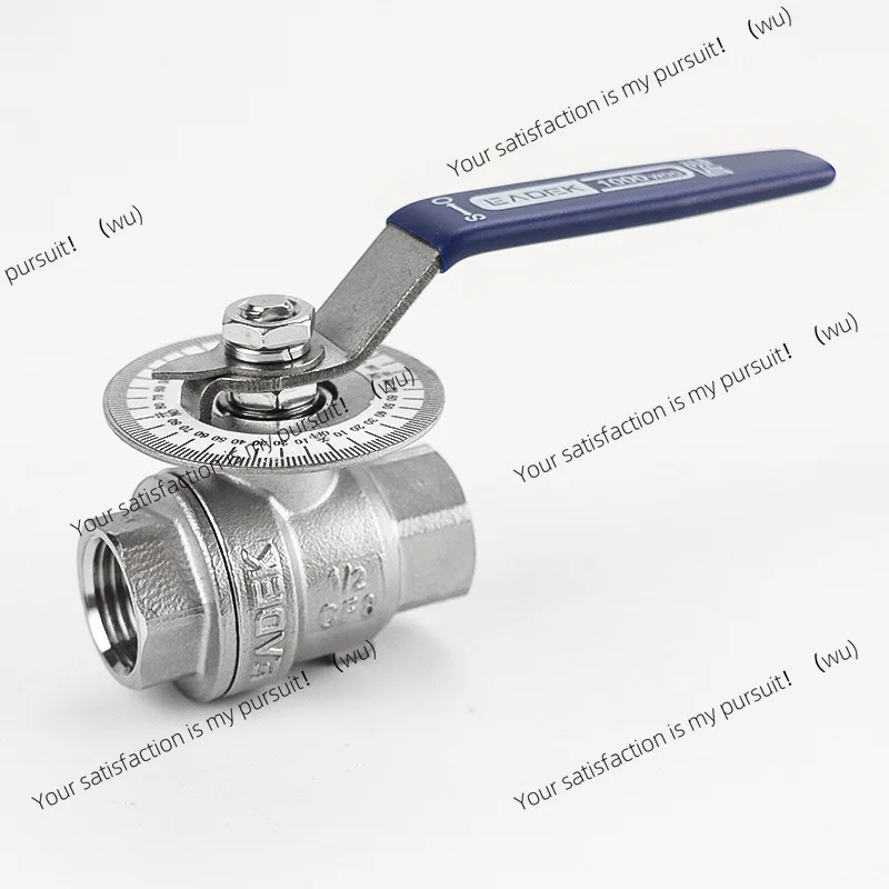 Stainless steel dial ball valve 304 two-piece disc internal thread water and gas valve, furnace oil and gas regulating valve