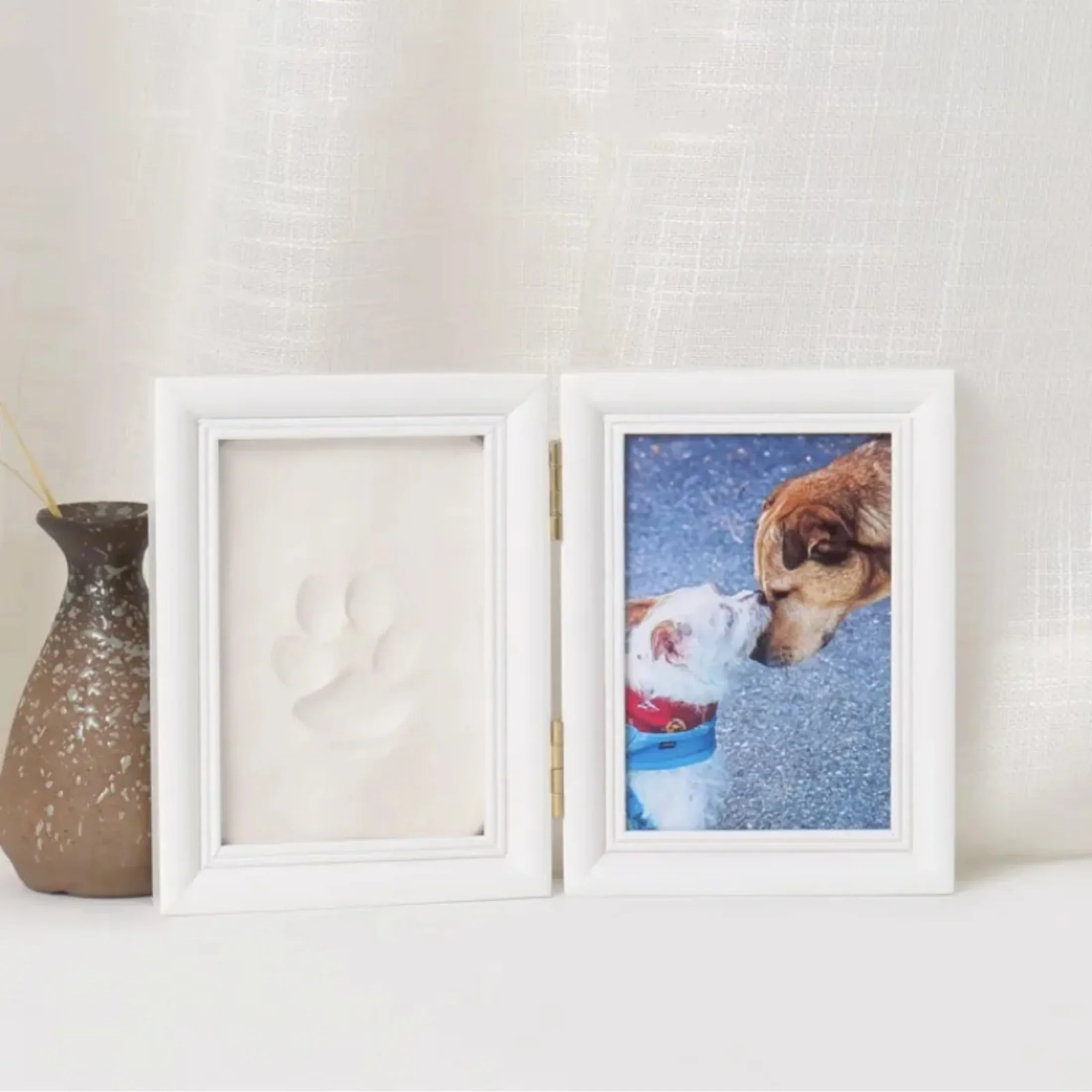 

Pet Dog Footprint Handprint DIY Pad Safe Non-toxic Printing Pad Pet Footprint Cat Memorial Photo Frame Pet Accessories